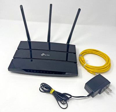 TP-Link Archer C1200 4-Port 802.11b/g/n Wireless Dual Band Gigabit Router Used