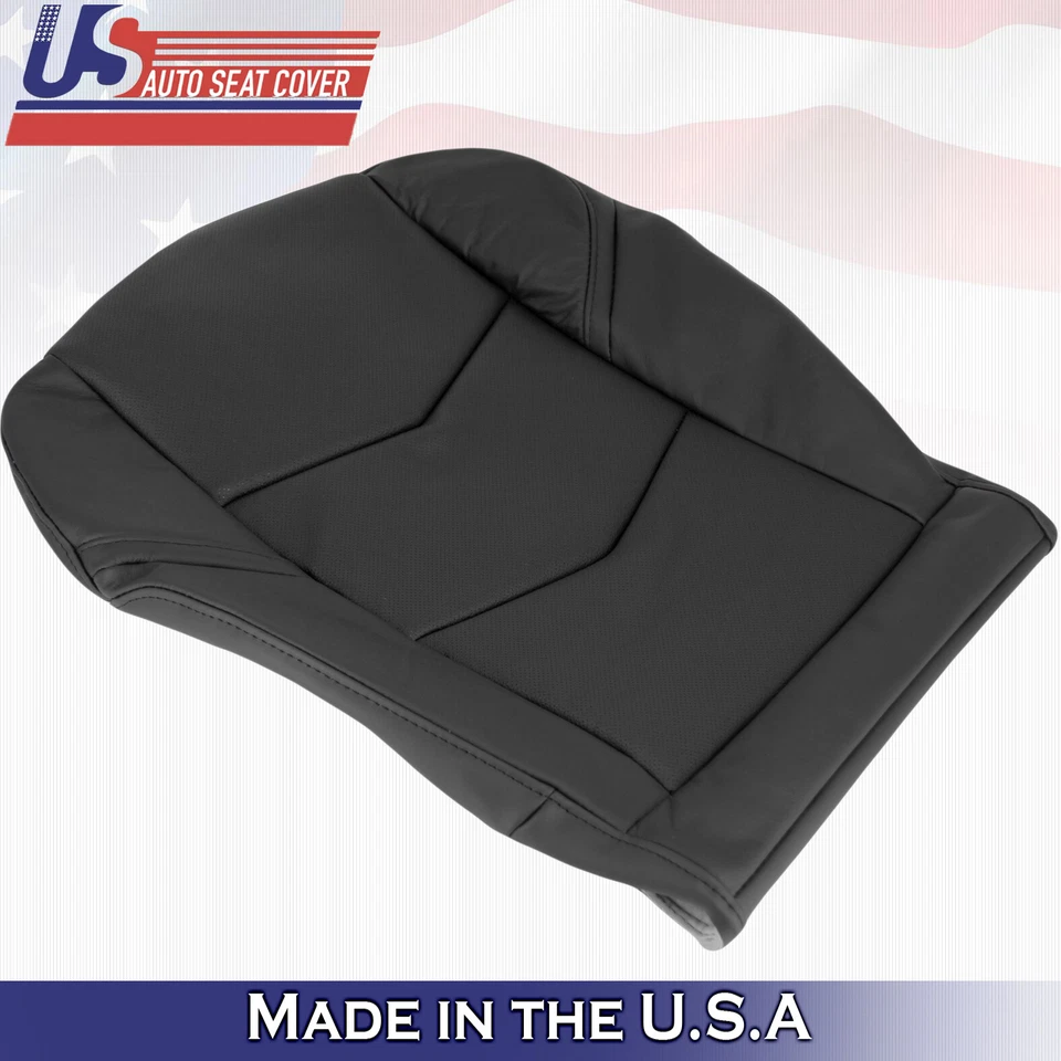 Кожаный чехол на сиденье снизу для пассажира Cadillac Escalade 2015–2020 годов угольно-черный - Изображение 3 из 4