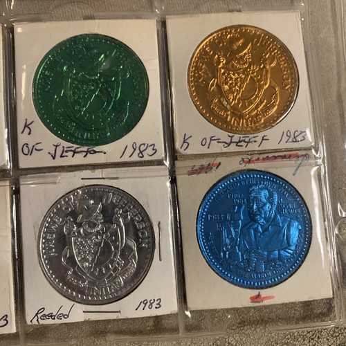 H. Alvin Sharpe Some 10ga 1983 Mardi Gras Doubloon Designer New Orleans - Picture 4 of 4