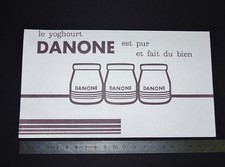 BUVARD YOGHOURT DANONE 1950-1960 DESSERT ALIMENTATION 