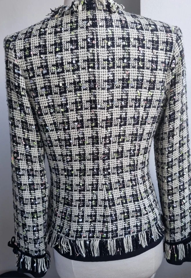 BNWT STUNNING FANTASY TWEED JACKET from JOHN LEWIS (JS COLLECTION) size S(8-10) - Image 4 of 4