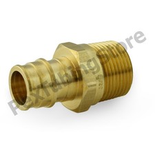 1" PEX x 1" Male Threaded F1960 Expansion Adapter Fitting, Lead-Free Brass