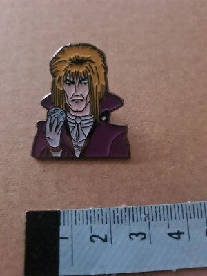 David Bowie, Jareth The Goblin King Labyrinth Metall & Emaille Abzeichen, Neu