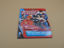 111 Pcs Justice League STICKERS Book With Play Scene On The Back NEW