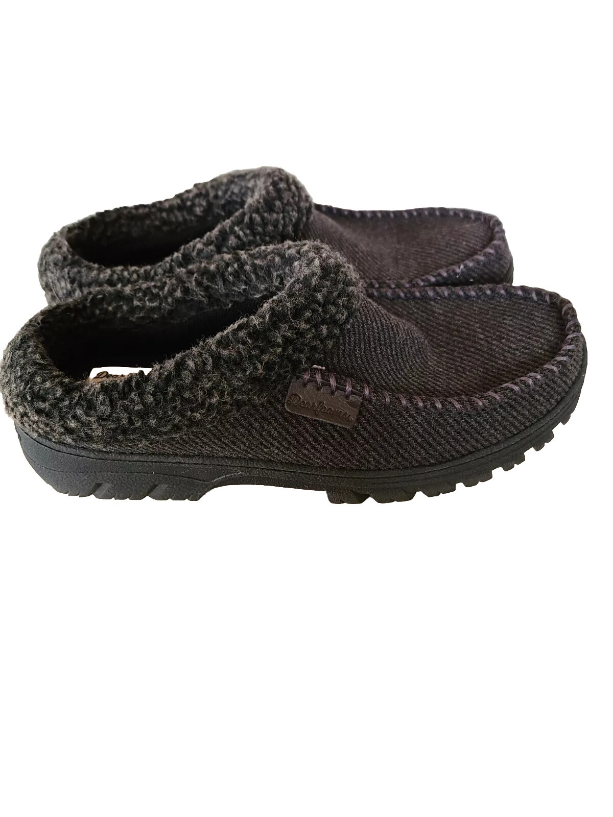 APL Dearfoams Ciabatte Uomo Memory Foam Casa Antracite Scuro Taglia Media 9 10 Pre Ownd