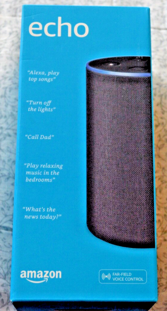 Brand New Amazon Echo Tower (2nd Generation) Smart Speaker in Black