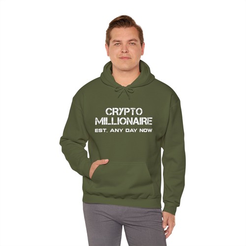 Crypto Millionaire Est. Any Day Now Hoodie Sweatshirt, Crypto Hoodie, Blockchain - Picture 32 of 67