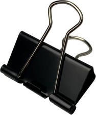 40Pcs Medium Binder Clips, 1.25 inch 32mm , Paper Clamps Medium, Black