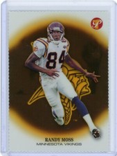 2003 Topps Pristine Football Gold Refractor #40 Randy Moss #16/79 Please Read