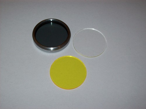 VINTAGE BDB 46MM SCREW IN FILTER WITH YELLOW GREY AND CLEAR GLASS FILTERS - Picture 4 of 4