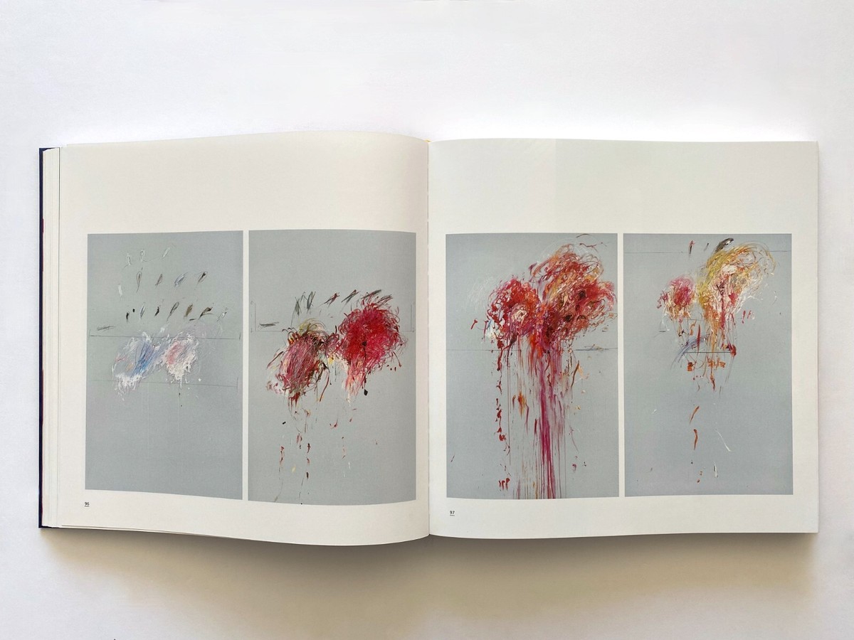 CY TWOMBLY ABSTRACT EXPRESSIONIST LITHO PRINT PARIS EXHIBIT