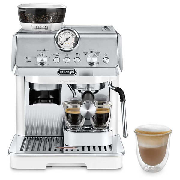De Longhi La Specialista Arte EC9155.W Macchina Da Caffe` Silver White, Garanzia-image