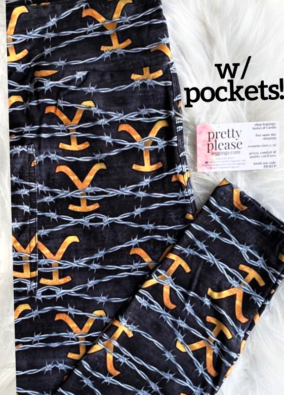 Yellowstone Ranch Streaming Series Super SOFT Yoga Band Leggings TV OS TC Plus r
