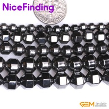 Natural Stone Black Hematite Gemstone Beads For Jewelry Making Bead 15"