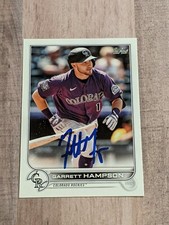 Garrett Hampson Signed 2022 Topps Series 1 Card #234 COA Colorado Rockies