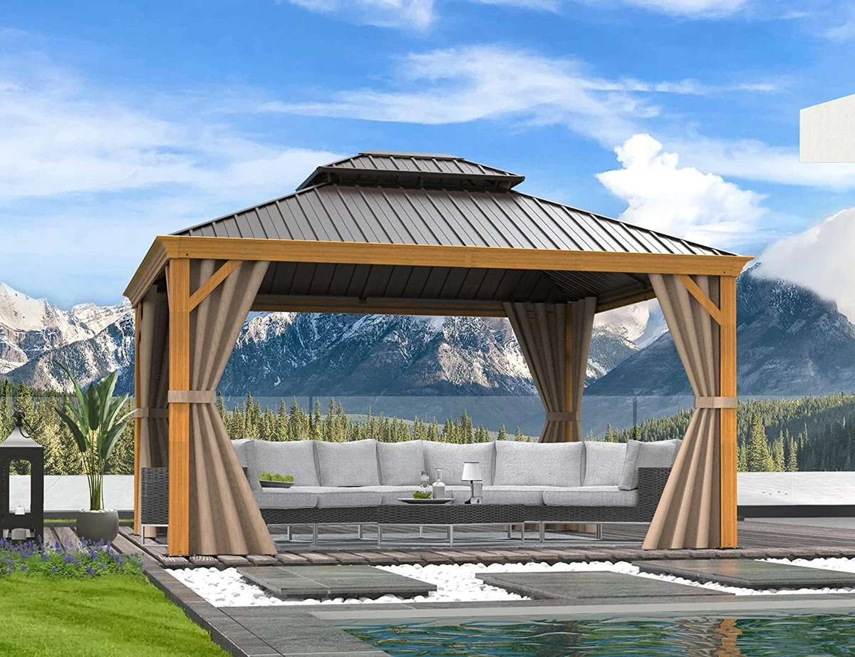 Gazebo top with sidewalls