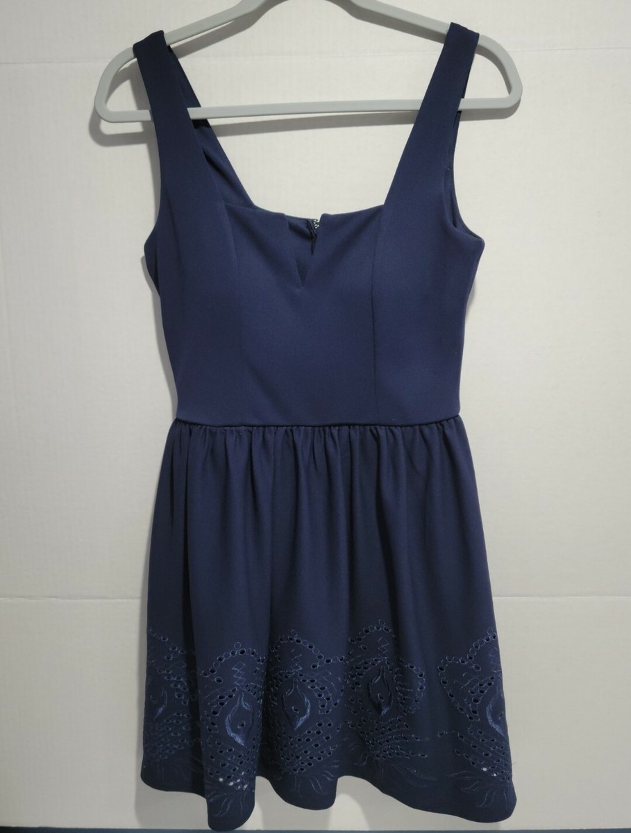 francesca's navy blue dress Francesca Dress, Navy Blue Le Fleur / XS main image 1
