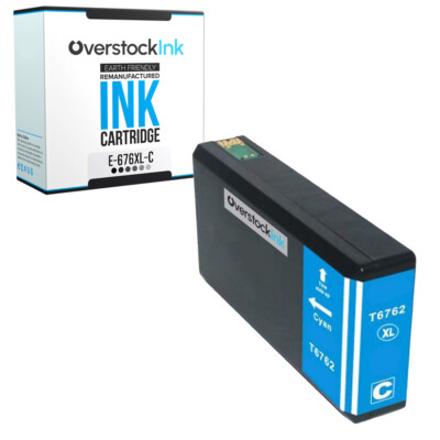 1-Pack Compatible OSI 676XL Cyan Ink for Epson WorkForce Pro WF-4533 WF-4540