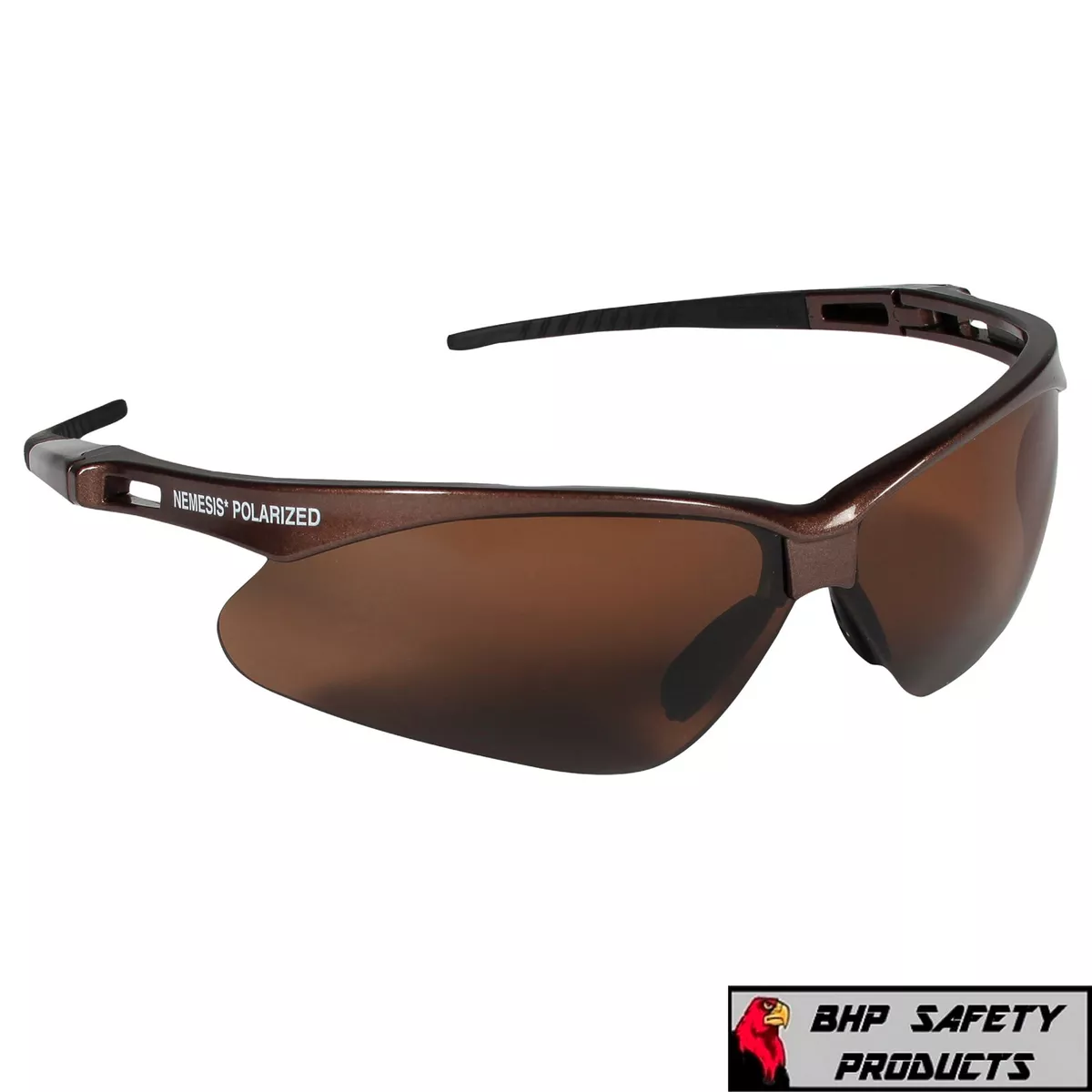KLEENGUARD NEMESIS POLARIZED BROWN LENS SAFETY GLASSES SUNGLASSES