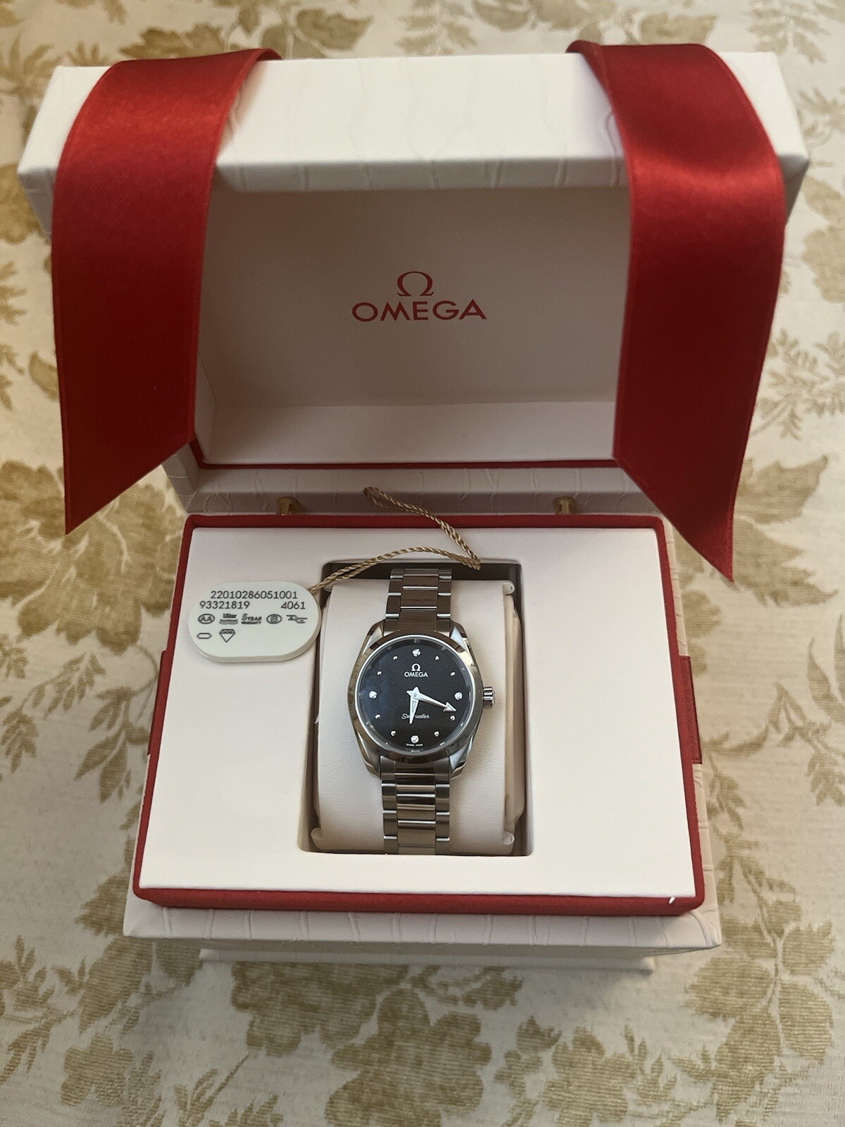 Omega Seamaster Aqua Terra Diamond ladies watch Only 1 year old   