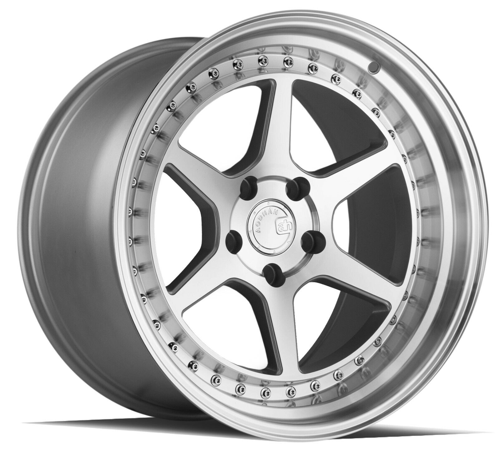 Aodhan DS09 18x9.5 +35 5x100 Silver w/ Machined Lip (Set of 4)