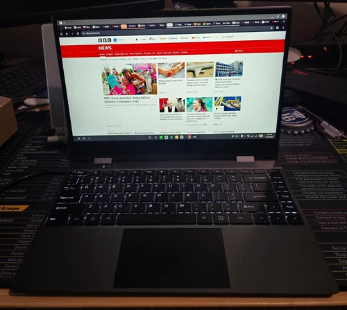 Dopesplay DR148 - Lapdock (Like NexDock) -14.1" Touchscreen - Works with DEX