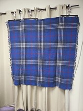 Vtg Highland Home Industries Blanket Throw Wool Scotland Hunting Stewart Tartan