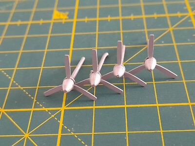 4x Ersatz Propeller Requisiten Flugzeug Modell 749 Constellation Teile 1:200
