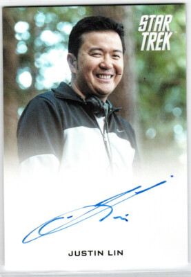 STAR TREK BEYOND MOVIE JUSTIN LIN AS DIRECTOR AUTOGRAPH FULL BLEED STYLE EL