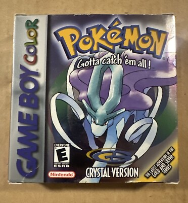 Pokemon Crystal Version CiB With Box/Manual Tested Game - Dry Battery Authentic