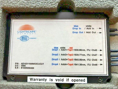 1 Stück Fibernet Ltd. / Lightscape Networks AD1031-1-04-N45-2-CU-CU-1 - Picture 2 of 2