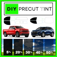 DIY PreCut Premium Ceramic Window Tint Fits ANY CHEVY 2000-2024 FRONT TWO DOORS