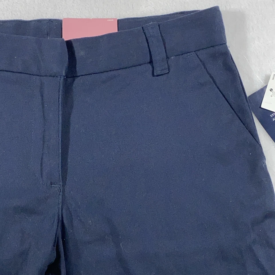 Pantalones Cortos Chaps Niñas Talla 12 Aprobados Ropa Escolar Fácil Cuidado Elastizados Azul Marino Reg Nuevos Foto 2 de 4