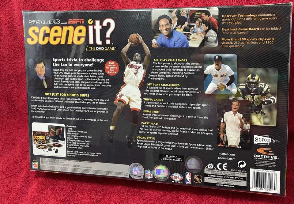 SCENE IT? SPORTS Powered by ESPN The DVD Game Sports Trivia BRAND NEW Sealed - Image 2 of 2