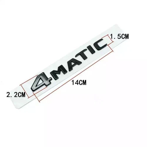 Para Mercedes Benz 4MATIC letras emblemas pegatinas logotipo insignia plana coche NUEVO - Imagen 5 de 10
