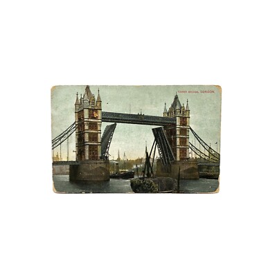Vintage Postcard, London The Tower Bridge Postcard, United Kingdom Postcard
