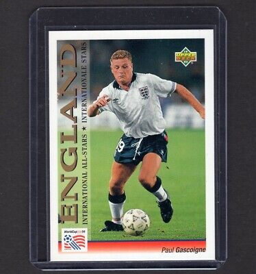 PAUL GASCOIGNE 1994 Upper Deck World Cup Soccer Card ENGLAND #107