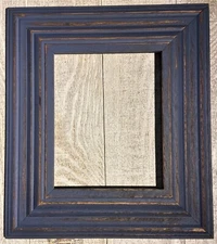 F004-455 3-1/2" Yankee Blue Distressed Distressed Picture Frame