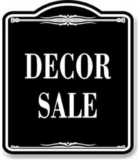 Decor Sale BLACK Aluminum Composite Sign