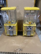 2  GLASS Northwestern Eagle A&A PO Gumball Candy Nut Toy Bulk Vending Machine S