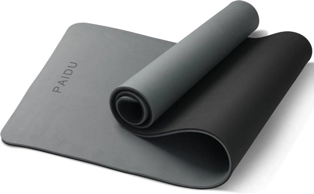 Non-Slip Extra Thick High Resiliency Professional POE Yoga Mat Anti-Tear