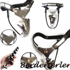 Heavy Duty Male Stainless Steel Chastity Belt with Cage Lockable Chastity Device