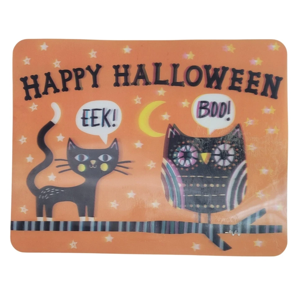 Colchonetas lenticulares Target Halloween x2 fantasmas gato búho holográficas 18"x14" de colección Foto 2 de 4