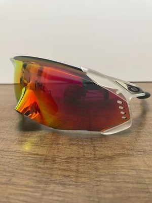 Oakley Velo Kato OO9501 Sunglasses Matte Clear Frame Prizm Ruby Lenses