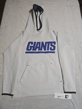 NFL Team Apparel New York Giants Youth Medium 8/10 Pullover Hoodie Grey Blue Nwt