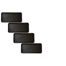 All Weather Boot Tray Set - Set Of 4 Large Water-Resistant Plastic Utility Shoe