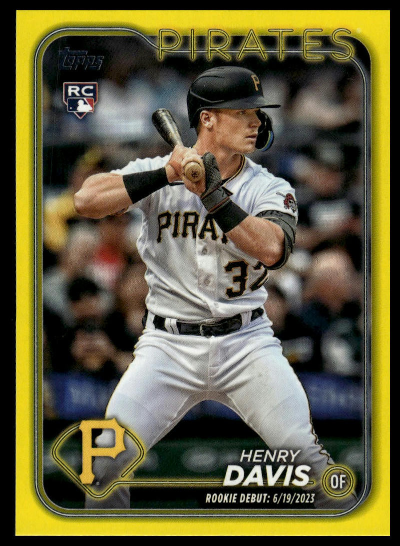 2024 Topps Update #US162 Henry Davis Yellow