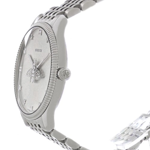 Reloj suizo de cuarzo Gucci G-Timeless de acero inoxidable para mujer YA1264153 - Imagen 2 de 4