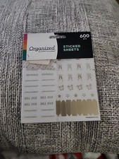 Happy Planner Gold/Colorful Sticker Sheets - 600 pcs