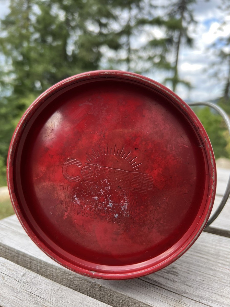 Vintage Coleman Red Model 200A Beautiful Lantern 10/1963 Sunshine